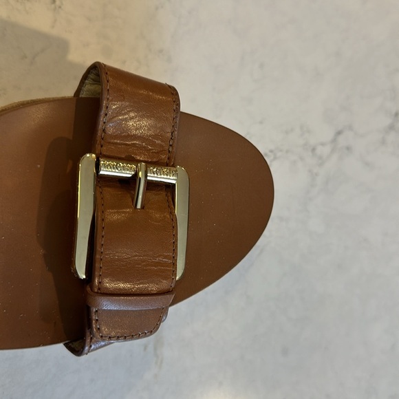 Michael Kors brown leather and suede wedges size 9 - Picture 5 of 8